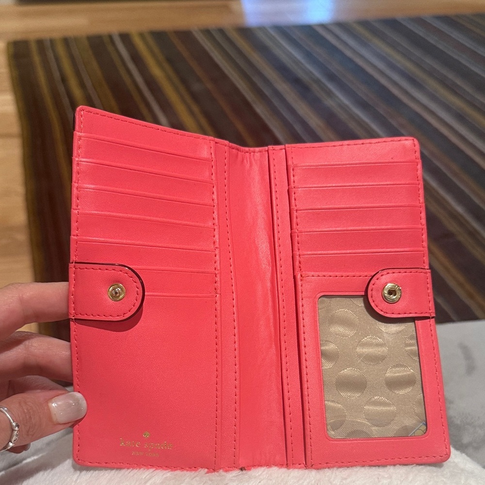 Kate Spade Pink Leather Wallet - Picture 3 of 7